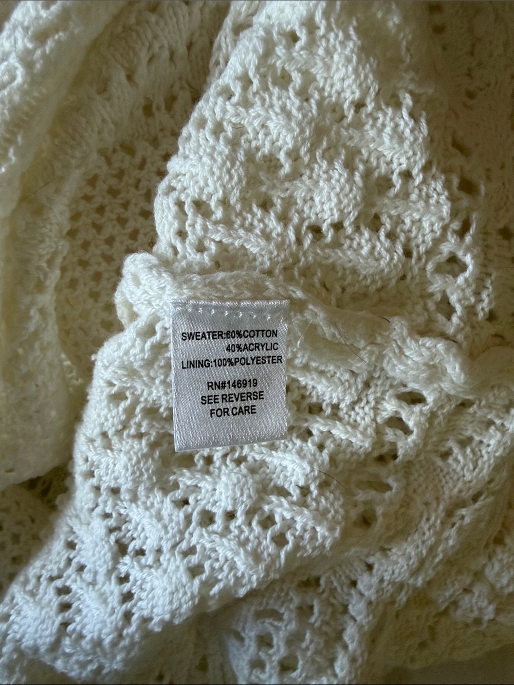 Crocheted BoHo Retro Feminine Vintage Vibe Maxi Dress Freshman  1996 Sz Medium - Picture 8 of 8